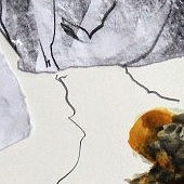 plastische collage mit zeichnung, mischtechnik auf papier, 42x29,7 cm, copyright axel hoeptner und vg bildkunst